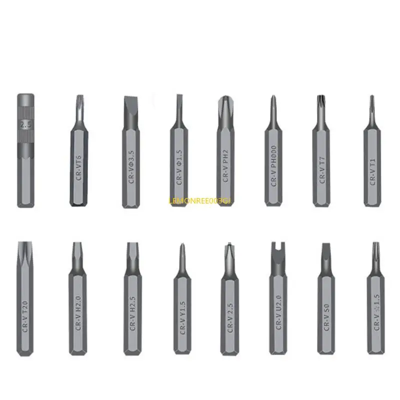 tournevis M4YC 66 pièces avec pointe magnétique poignée ergonomique pour réparer sans effort les outils facile
