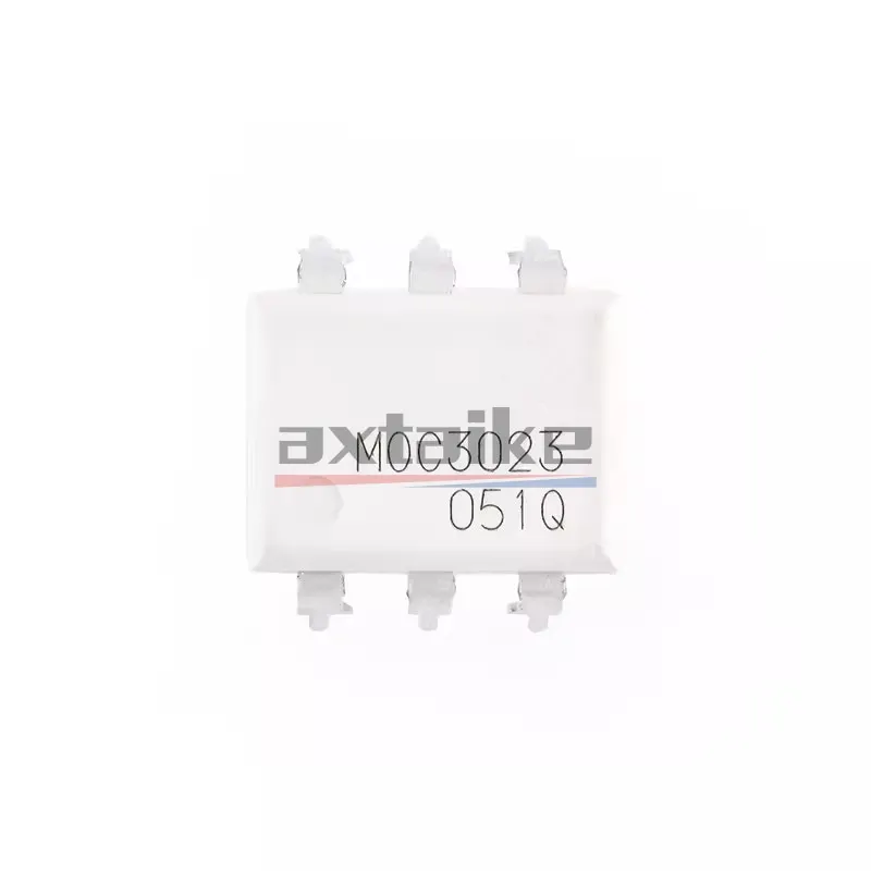 10 Uds MOC3023 SMD-6 DIP-6 MOC3023SR2M MOC3023S-TA1 SOP-6 MOC3023M controlador Triac de fase aleatoria optoacoplador de salida 400 voltios pico IC