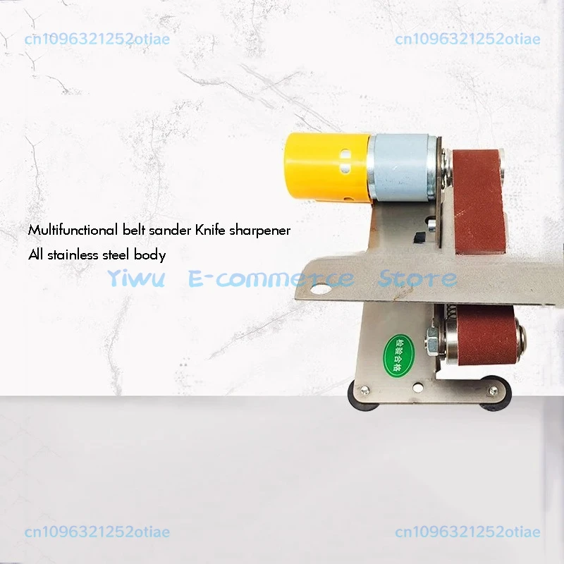 Multifunctional Mini Electric Belt Sander DIY Polishing Grinding Machine Cutter Edges Sharpener  Grinder With10PCS Belt