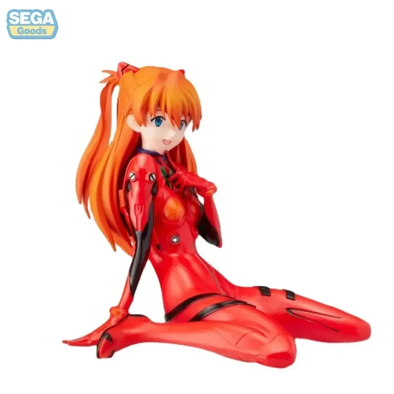 

In Stock SEGA EVA New Theater Version Asuka SPM Series Sitting Posture Scenery Figure Anime Character Collection Toys Boy's Gift