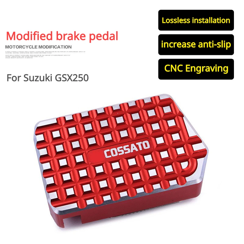 

CNC Motorcycle Rear Foot Brake Lever Pedal Anti-skid Extension Foot Rests Pad For Suzuki GSX250R GW250 DL250 Aftermarket parts
