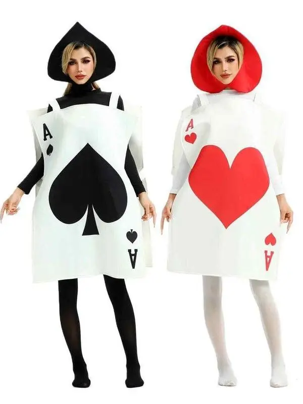 ハロウィン-大人用ポーカースペード-子供服コスチューム-中国メーカー-ノーブランド-注登商標-kh80473