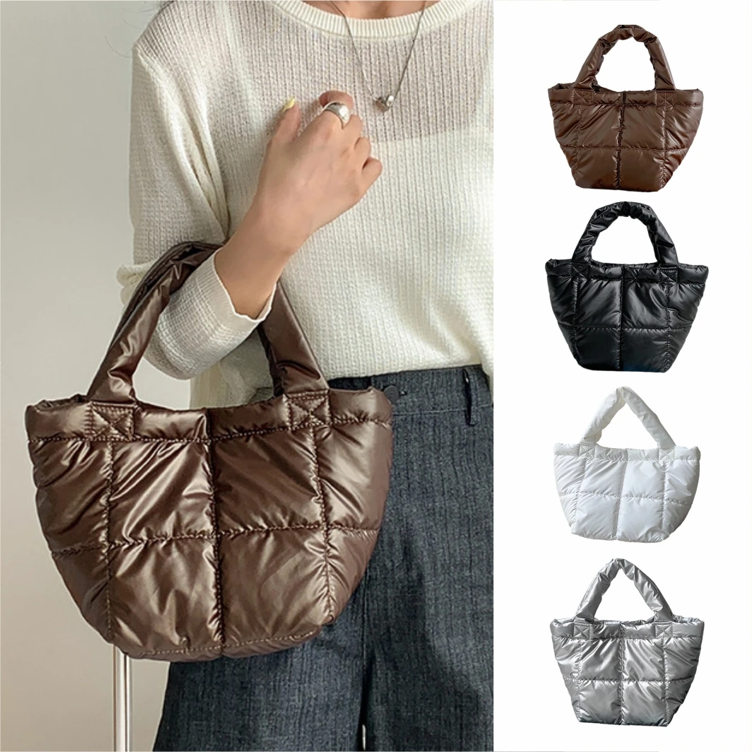 

Puffer Bag for Women A/W Korean Trendy Indie Design Down Filled Lightweight Minimalist High End Handheld Tote Shoulder Bag