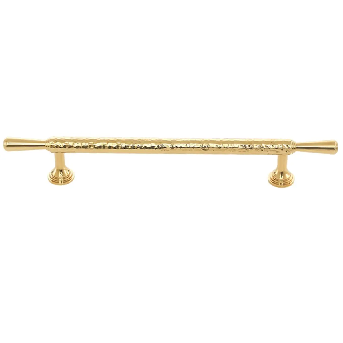 2026 Trend Brass Handmade Hammer Patterned Cabinet Drawer Knobs Matte Gold Bronze Furniture Wardrobe Long Handles Door Handle C