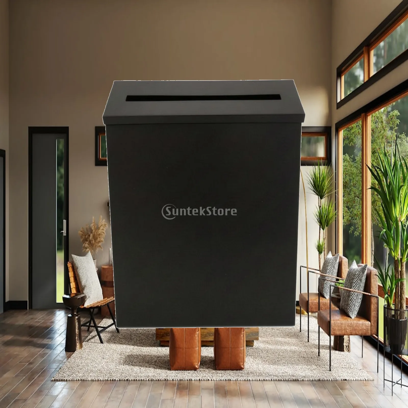 Wall Mount Mailbox Compact Wall Mounted Letterbox Mail Box Modern Hardware Sturdy for Porch, Apartment
