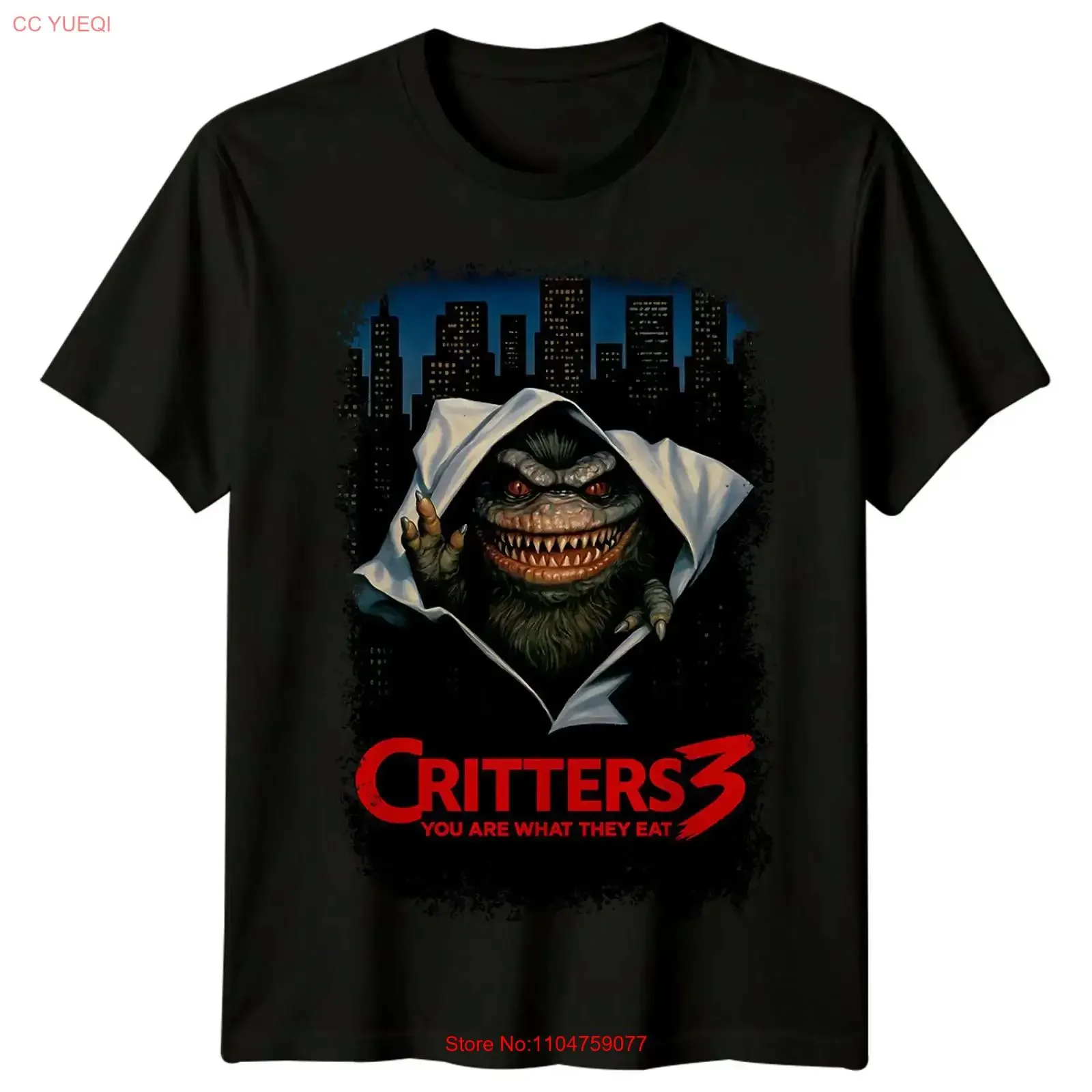 Critters 3 1991 Movie Poster Inspired T Shirt Retro 80s vintage Washed graphic Slightly Breathable homme Casual Comfortable