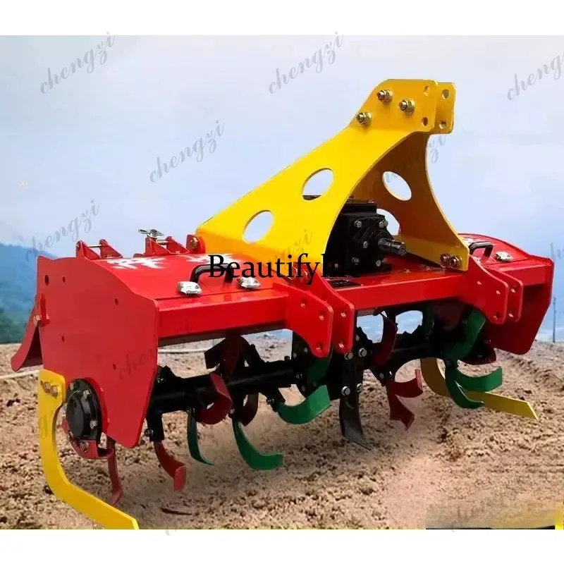 

Agricultural rotary tiller tractor rear suspension plate plowing soil loosening rotary tiller weeding and wasteland reclamation