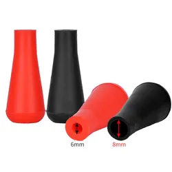 Archery Arrow Tip Rubber Blunt Point Broad Heads for CS Larp Battle Tagging, Shooting Sports Training, Game Target, 6, 8mm, 6Pcs