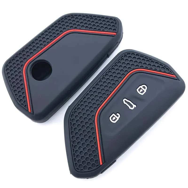 غطاء حافظة مفاتيح السيارة الجديد لسيارة VW Volkswagen/Golf 8 MK8 ID.3 ID.4 /Cupra/Skoda/Octavia A8/SEAT/Leon MK4 2020 2021/Formentor/Tarraco #1