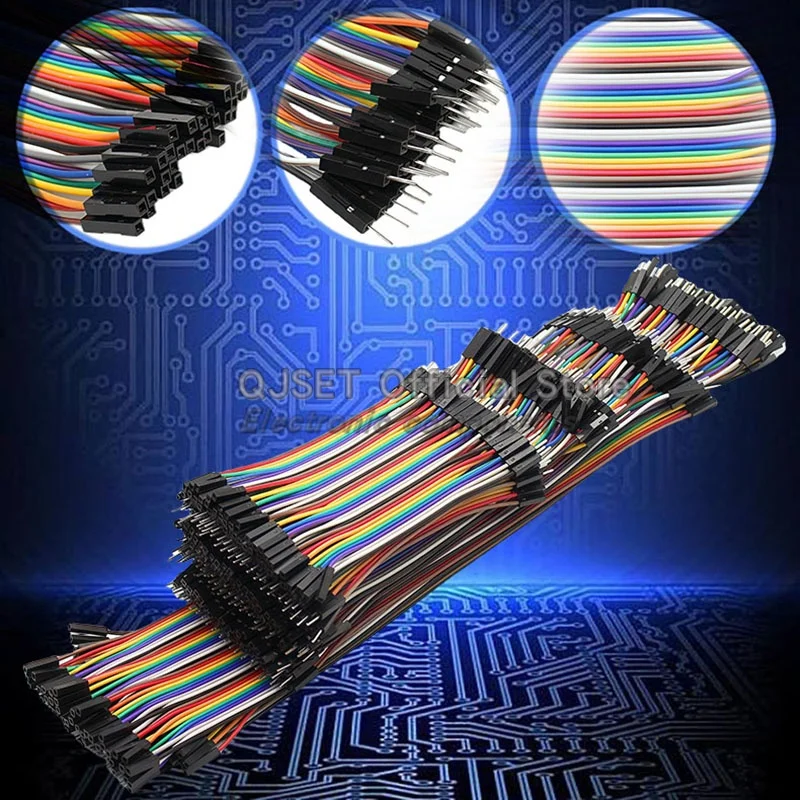 40-контактная линия Dupont 10 см/20 см/30 см/40 см между мужчинами + «мама-папа» + перемычка «мама-мама» Кабель Dupont для Arduino DIY Kit