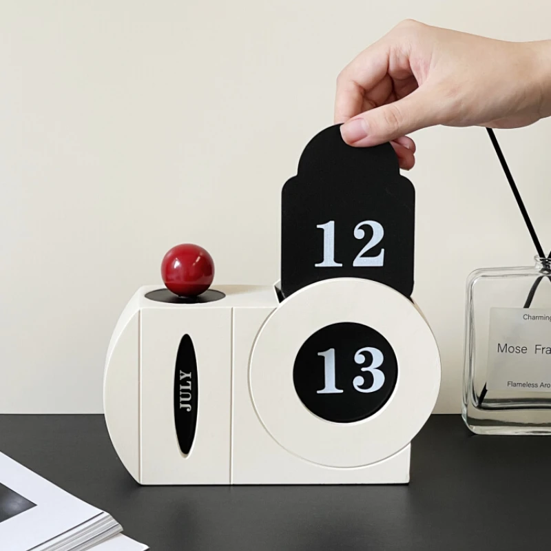 Cream wind perpetual calendar desk calendar desktop ornament retro high-end home decoration housewarming gift