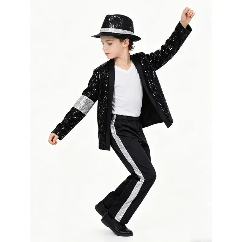 Michael Jackson for Clothes Cosplay Birthday Party Dance Performance Costume Pop Star Dance Outfits view 4