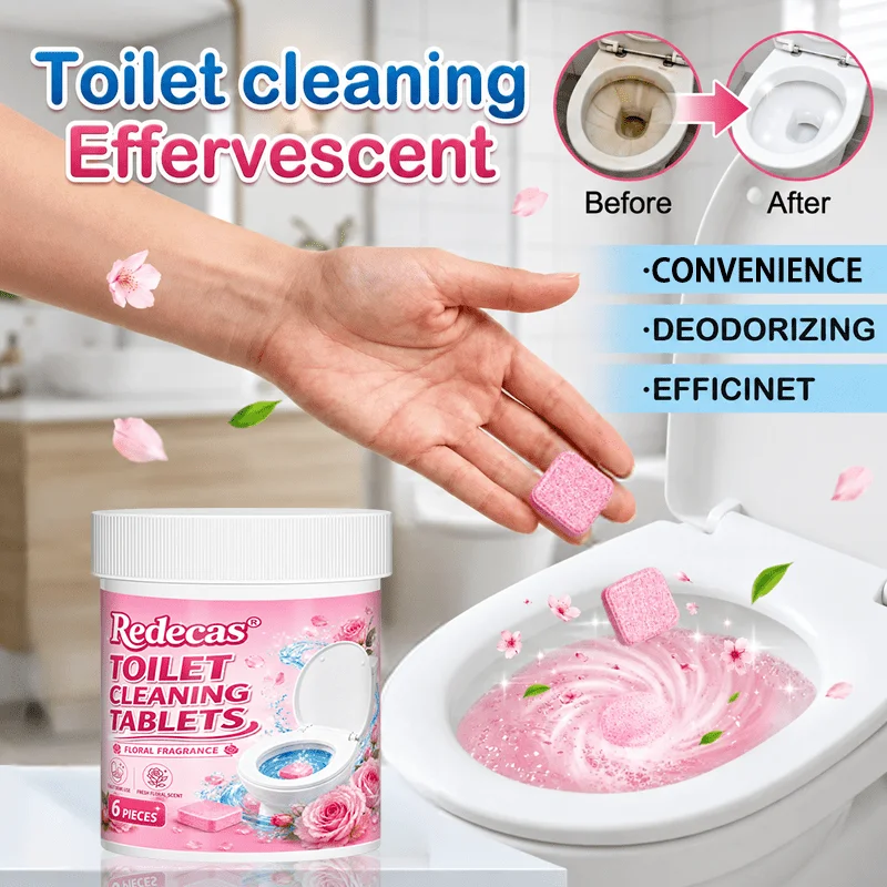 Toilet Renewing Effervescent Tank Tablets - Drop-In Fits Various Ceramic Toilets, Freshens & Keeps Pipes Clear, Bathroom Care