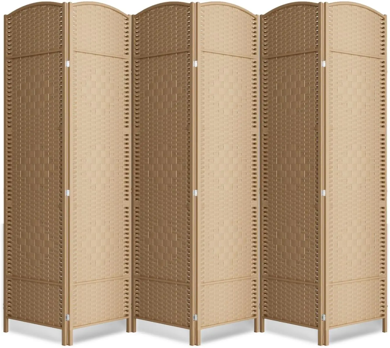 

6 Panel Room Divider,6Ft Folding Privacy Screen,Tall - Extra Wide Foldable Panel Partition Wall
