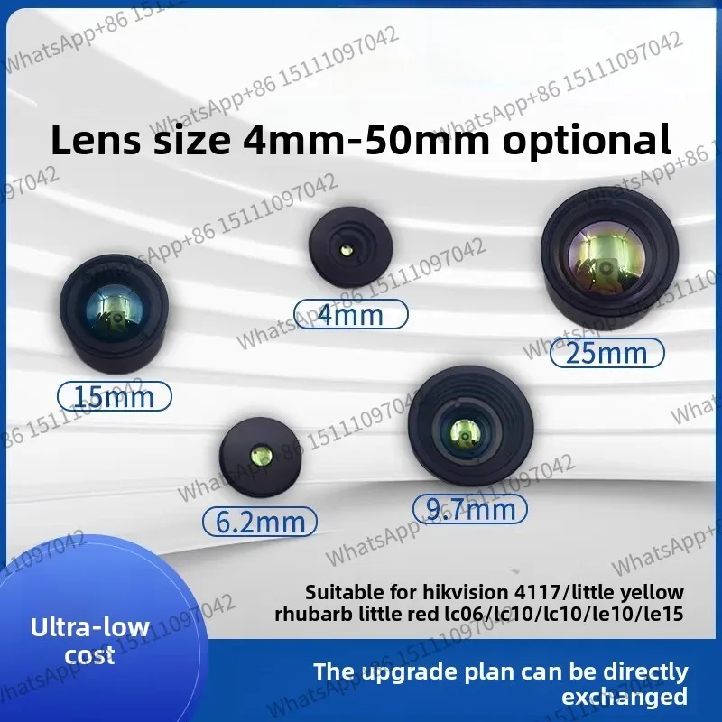 Suitable for Haikang 4117small yellow rhubarb etc9.7 6.2 3.1mm thermal camera thermal imaging lens Thread specification17mm0.5mm