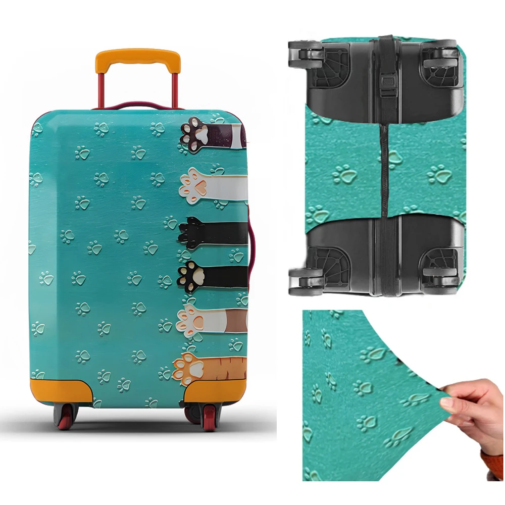 Luggage Cover Stretch Fabric Suitcase Protector Baggage Dust Case Cover Suitable for18-31 Inch Suitcase Case Travel Organizer