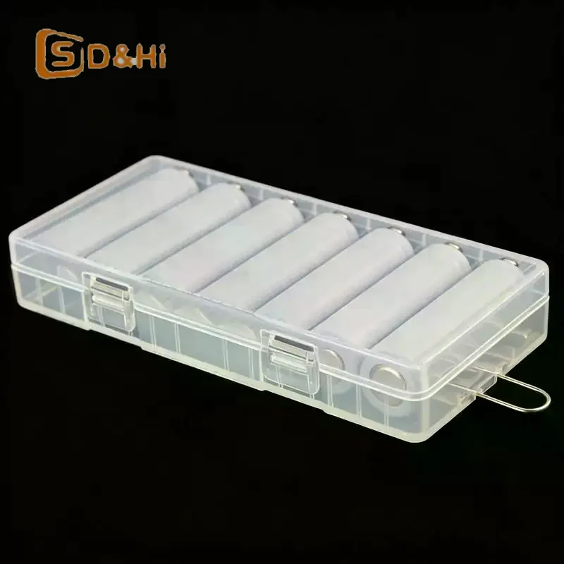1Pcs 8/10Section 18650 Battery Anti Fall Protection Box 12 Section AAA Battery Plastic Wear Resistant And Waterproof Storage Box
