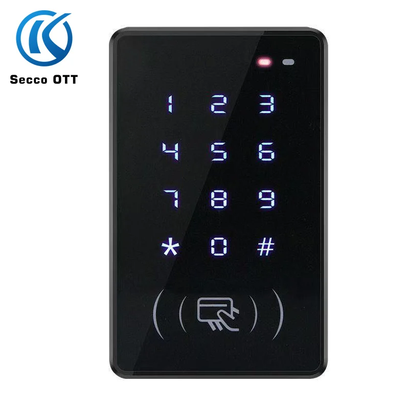 New Single-door waterproof access control machine touch password swiping wireless EM office community access control system13.56