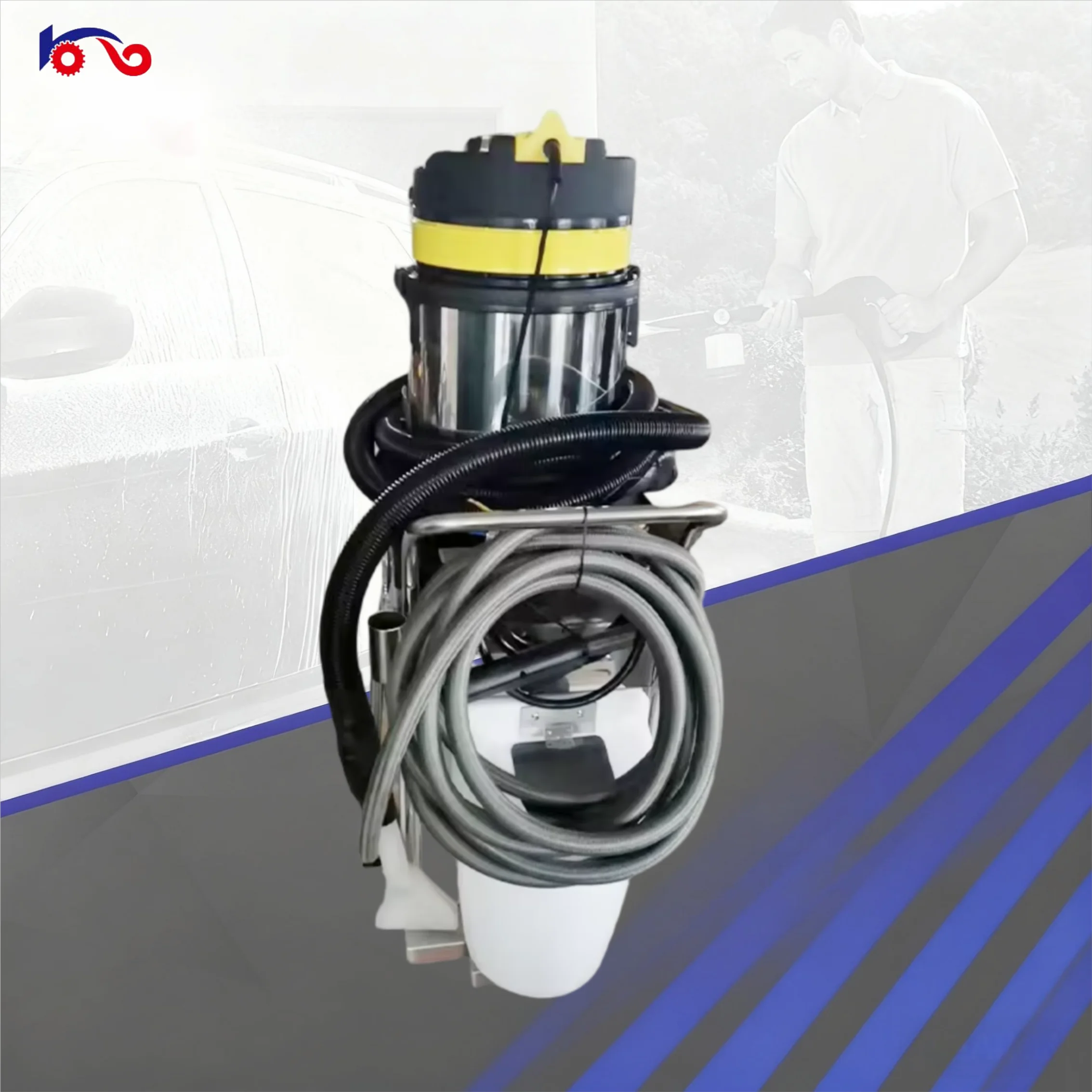 Electric High-pressure Cleaner with Steam Cleaning Car Pressure Washer 380V Two Cleaning Guns