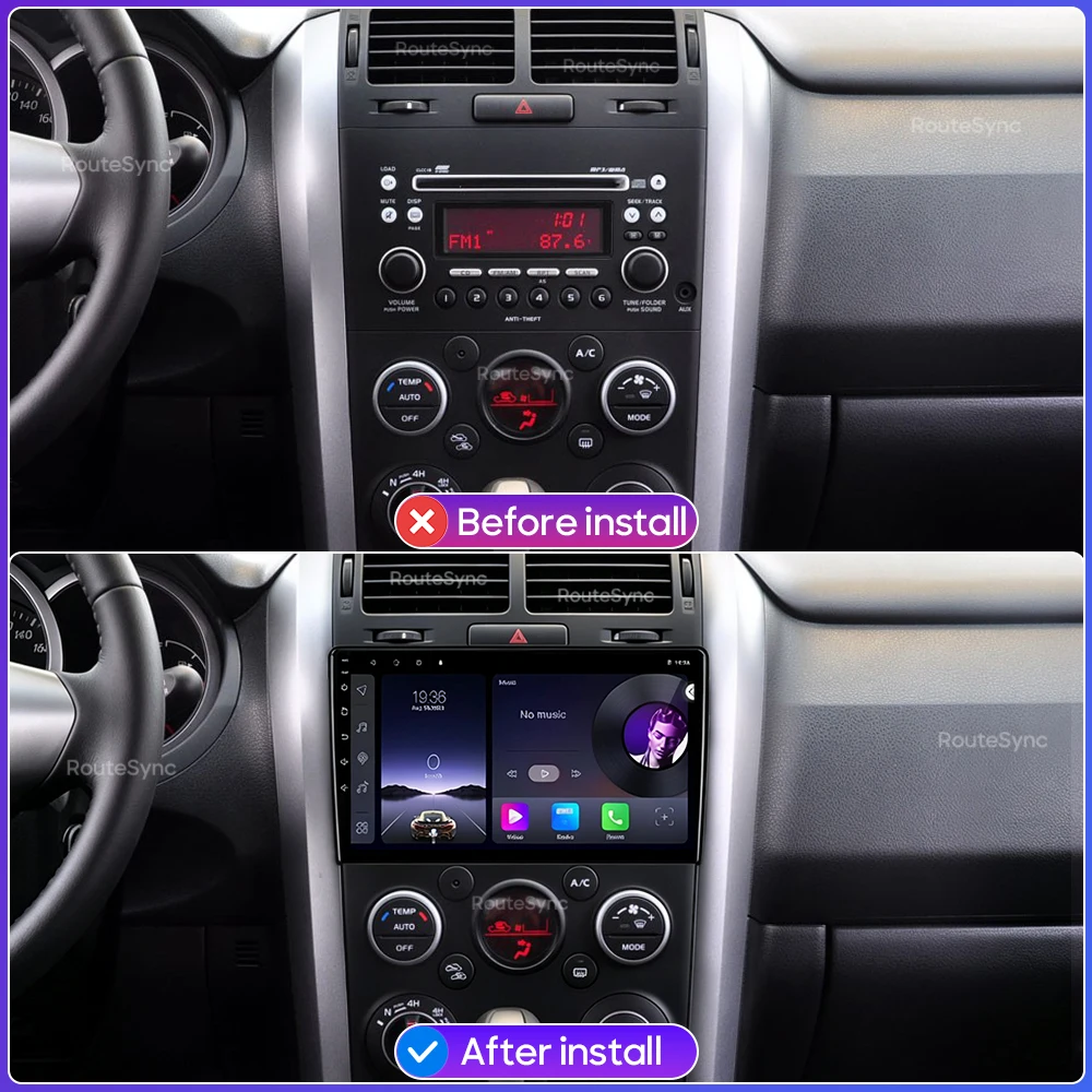 Car Multimedia Player Android 16 For Suzuki Grand Vitara 3 2005 - 2015 Wireless CarPlay GPS Android Auto Wifi Stereo 2Din 4G DSP
