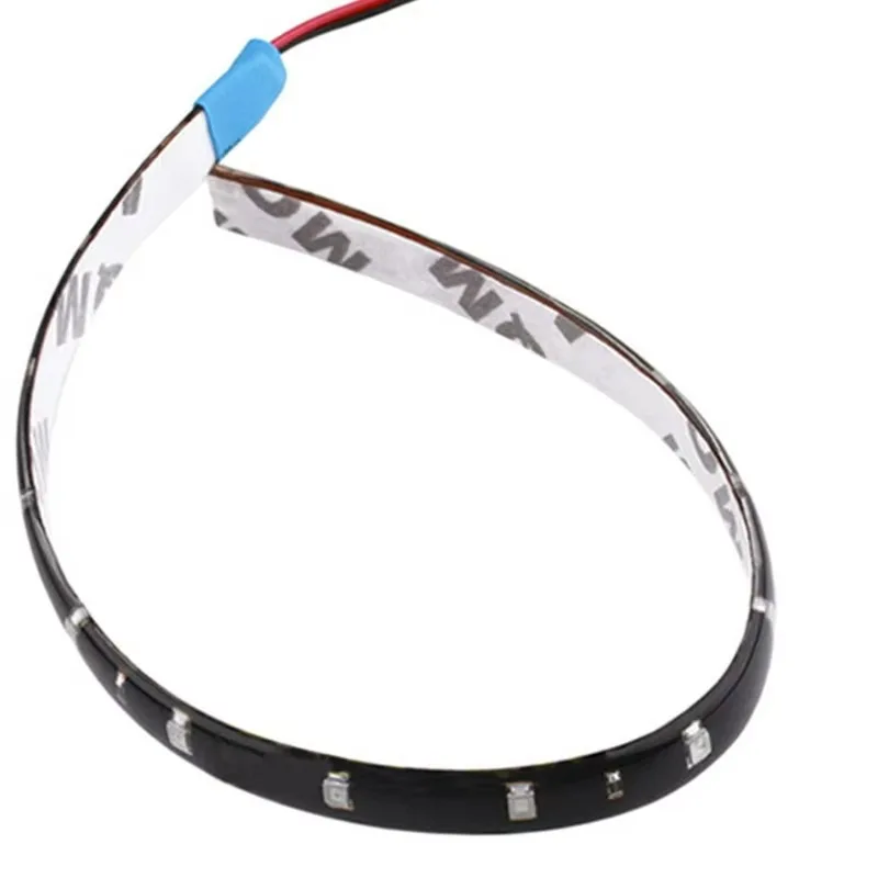 

Glb 1 шт., бытовая декоративная автомобильная модифицированная световая полоса, гибкая мягкая световая полоса, белая, красная, желтая лампа, окружающий свет 12 В, 30 см