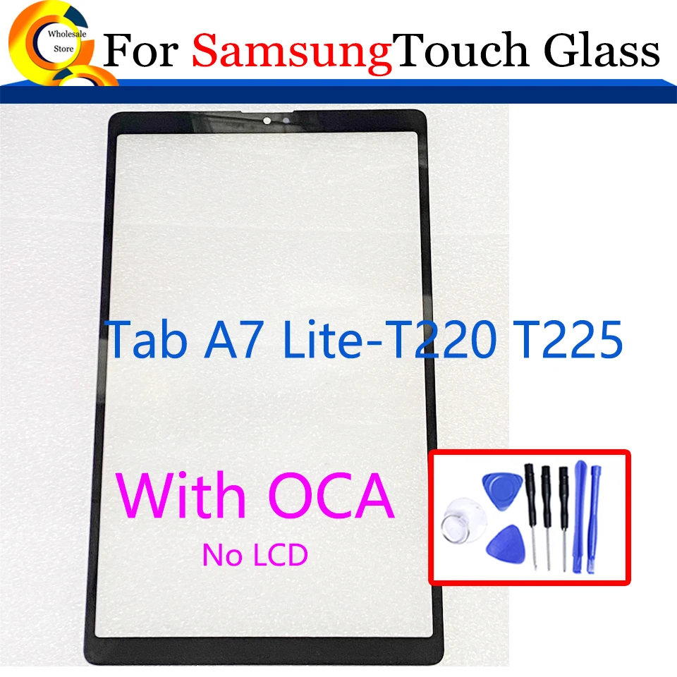 

For Samsung Galaxy Tab A7 Lite T220 T225 Touch Screen Glass Front Outer LCD Lens Panel