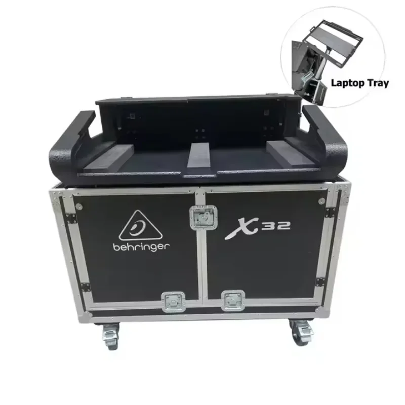 2 Years Warranty X32 Customized DJ Workstation Flip Flight Road Case for X32  Digital Mixer