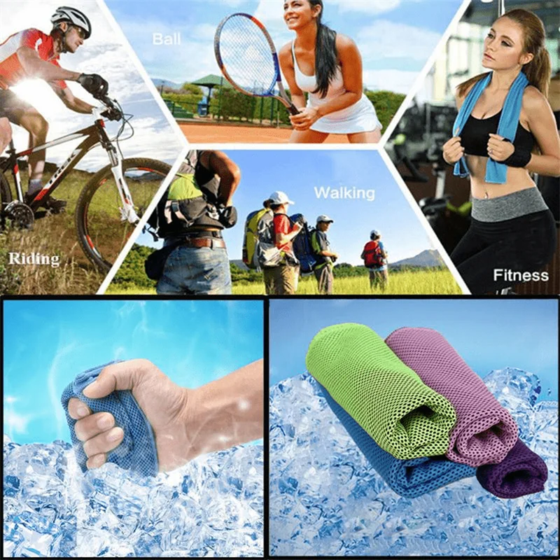 EVA Boxed Cool Sports Towels Outdoor Cooling Fitness Quick Drying Towels Sweat Absorption Quick Dry Ice Towels Running Sports image 3