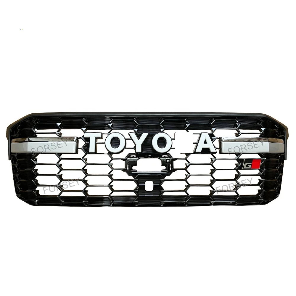 Car Body Parts Front Grille for Land Cruiser LC300 2022 Car Front Bumper Grille Sliver G-R version grille