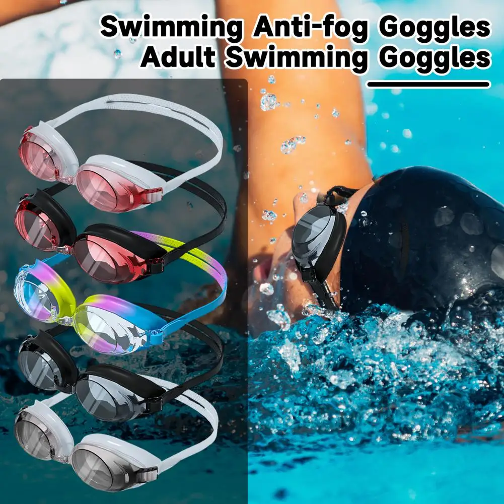 

Плавательные противотуманные очки водонепроницаемые противотуманные плавательные очки для взрослых линзы Силиконовое оборудование для дайвинга с защитой от протечек для мужчин