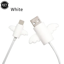 Cute Angel Wings Cool Bat Cable Protector Sleeve Anti-Breaking Charging Data Line Protector for iPhone Original Cable Winder