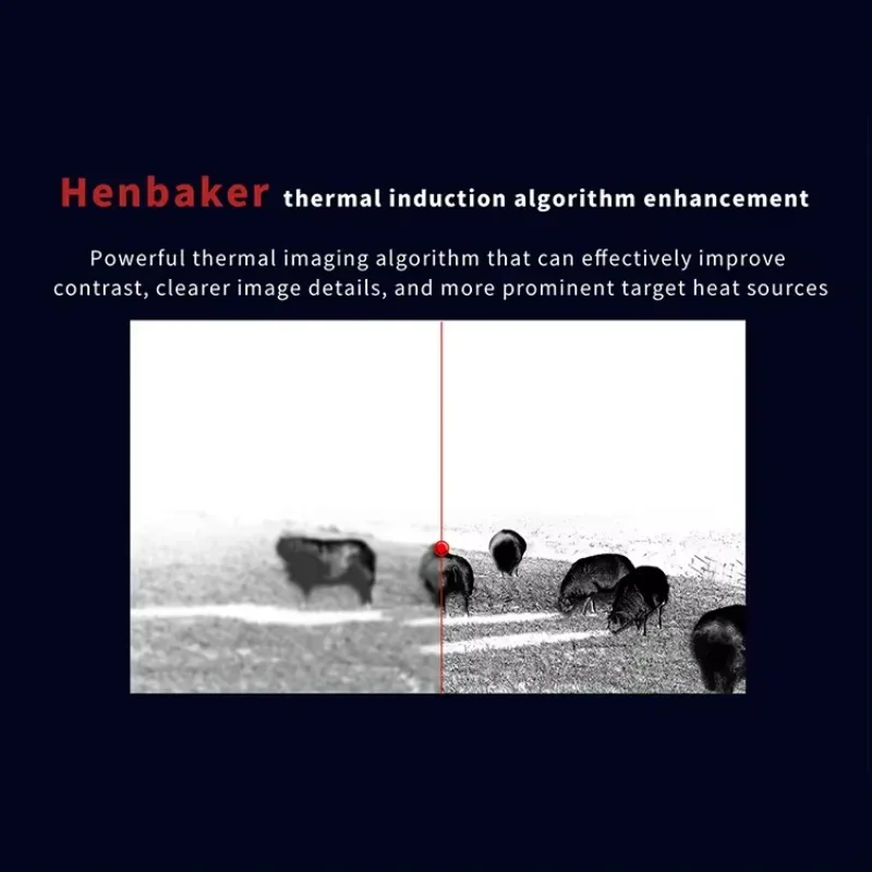 

Цифровой тепловизионный монокуляр HENBAKER T723-RL 2026 года для охоты, водонепроницаемый (IP67)