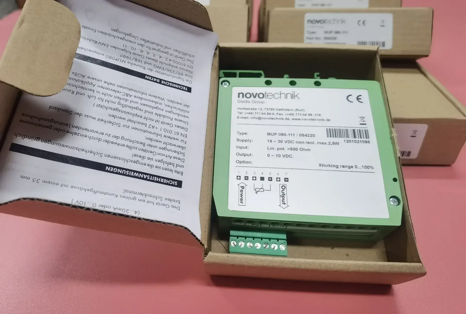2026.4Free Shipping For NOVOtechnik MUW250-1 MUW250-4 MUP400-111 Signal Amplifiers