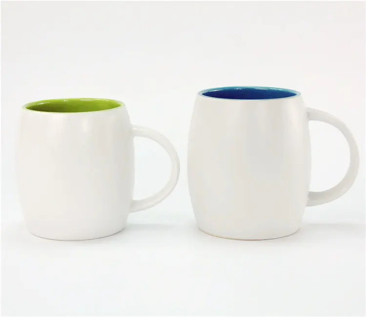 High Appearance Level Colored Glazed Ceramic Cup Home Breakfast Cup