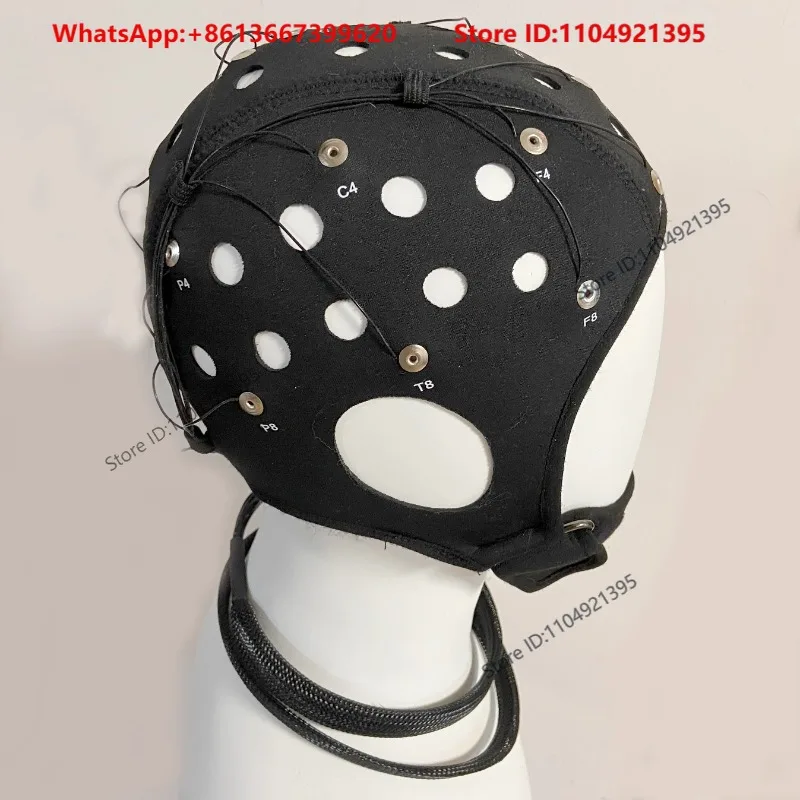 The complete set of EEG cap 4.0 snap on model with 8-wire 16 wire 32 wire, 64 wire, 1.5 hole end interface/DuPont wire interface