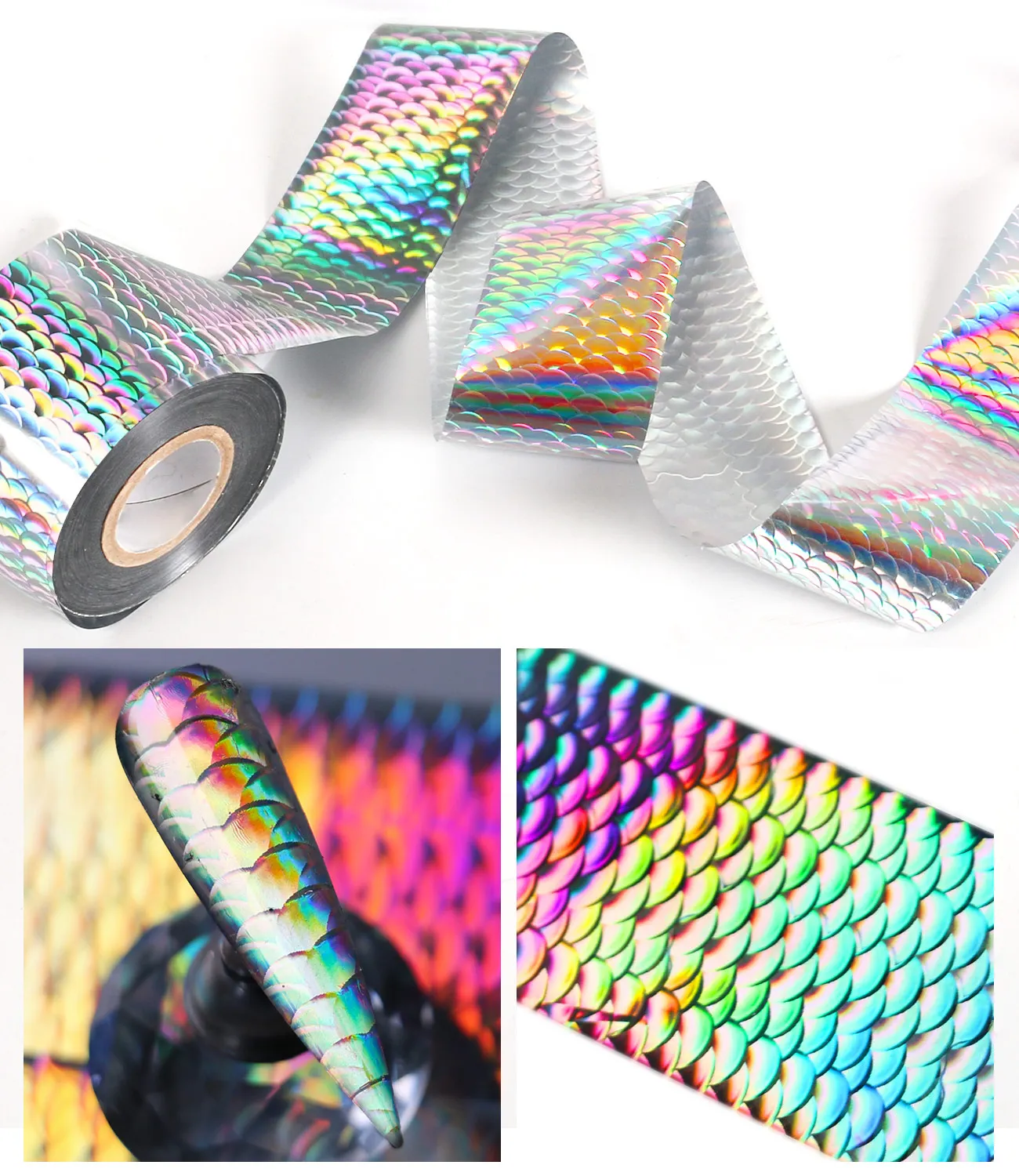 nail sticker Holographic Nail Foils snake skin pattern Nail Art Sticker Starry Paper Transfer Tips Nails accessories and tools