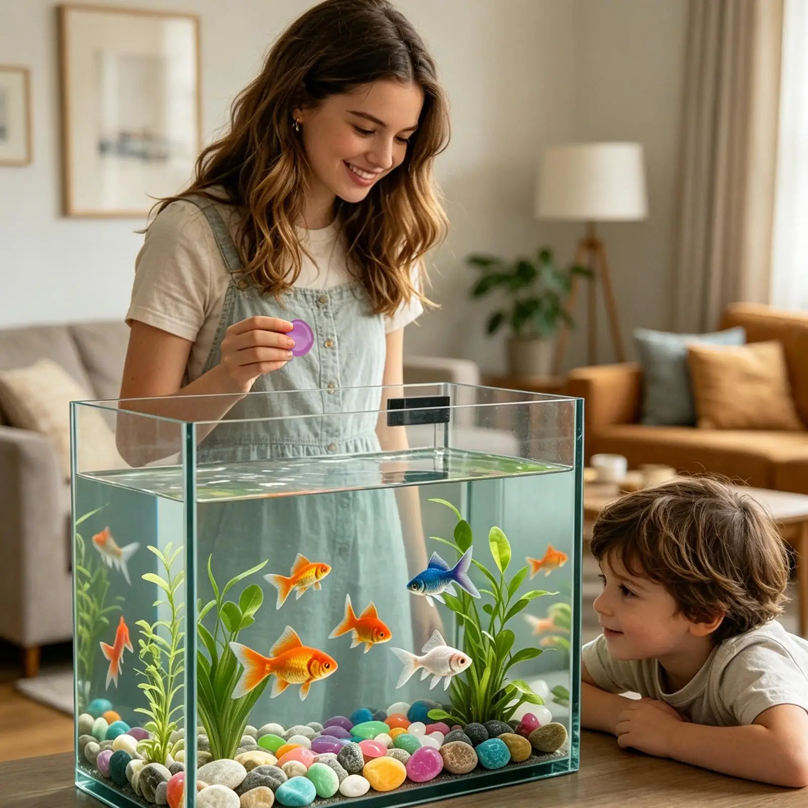 Garden Pebbles 260 Piece Colorful Stepping Stones Pebbles For Garden For Pond Pathway Landscaping Fish Tank Aquarium Walkway