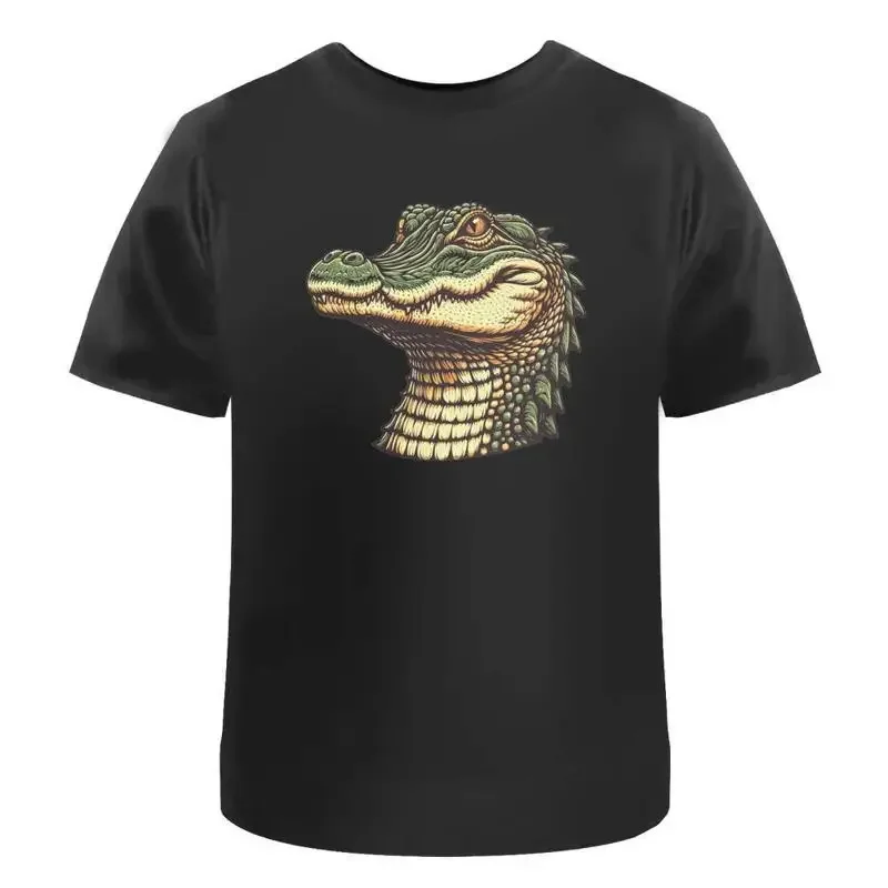 Alligator Portrait' Cotton T Shirt Ta049514