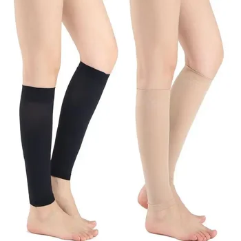 1 paire de chaussettes à Compression pour soulager la Fatigue des varices, chauffe-jambes, manches de mollet, bas longs, Support élastique des jambes, chaussettes de tibia