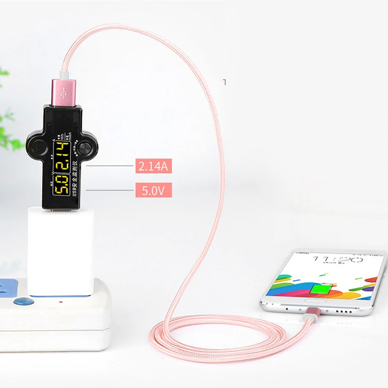 마이크로 USB 케이블 고속 충전 금속 편조 데이터 동기화 와이어, 샤오미 레드미 7 7A 화웨이 P 스마트 플러스 Y9 2019 Y8S Y6P 용, 5V 2.4A