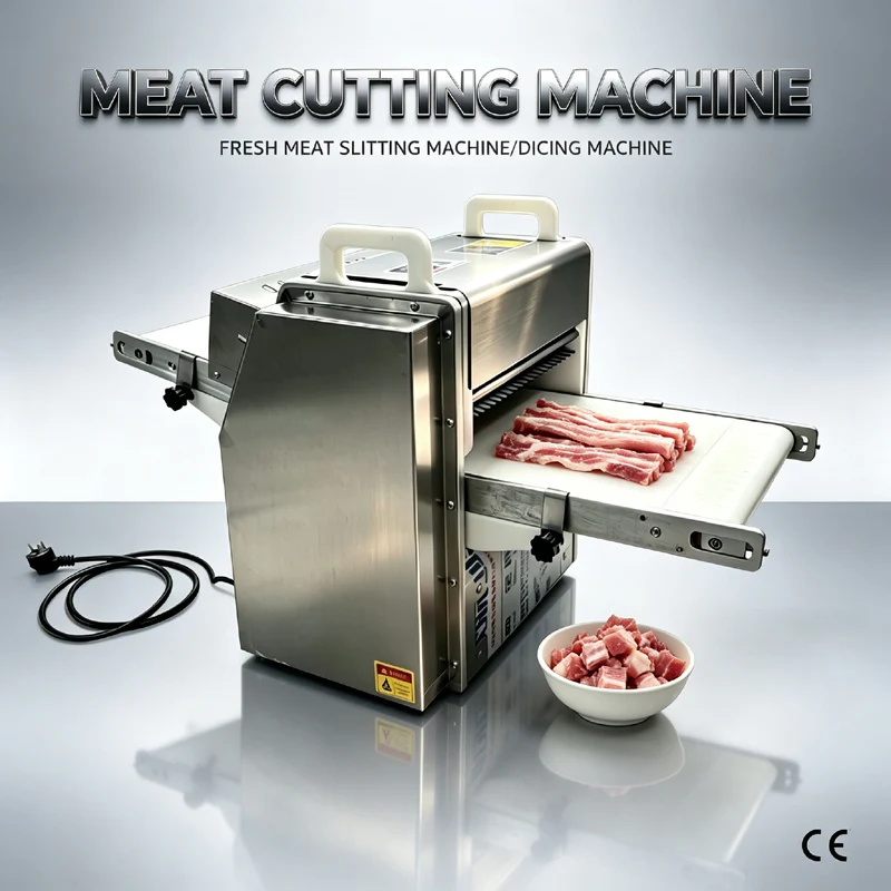 Electric Multi Function Meat Slicer For Beef Chicken Fish Processing Catering Supermarket Meat Strip Cutting Machine