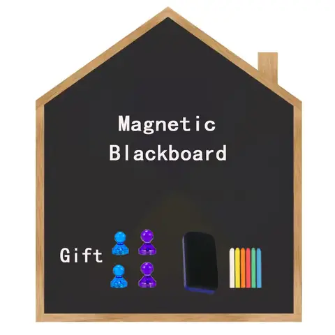 White Board Self-adhesive, 24" x 36" Magnetic Dry Erase  Paper for Wall, house-style blackboard Children's writing greenboard