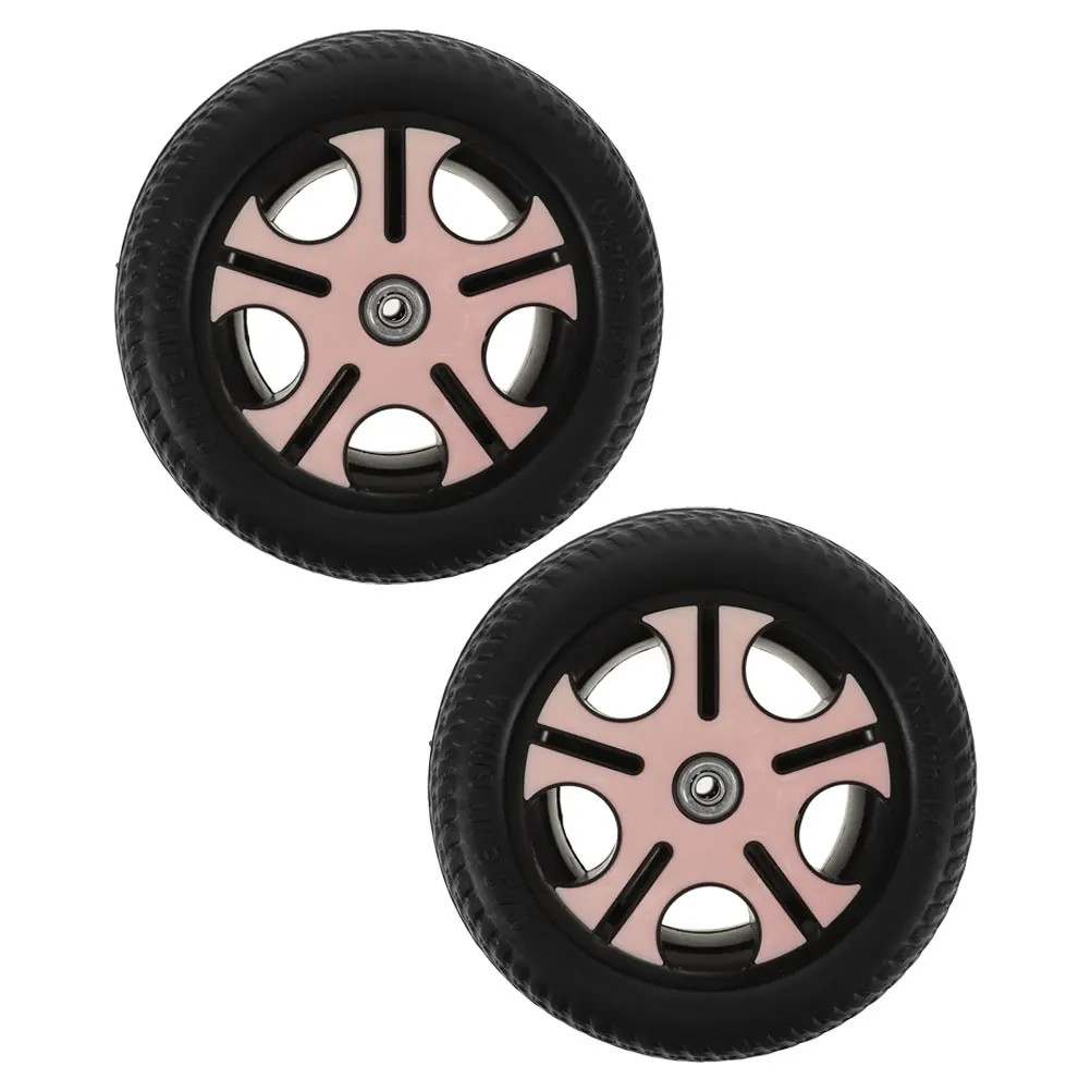 

2 шт. детские трехколесные колеса диаметром отверстия 0,8 см, легкие, прочные, нескользящие, замена для детского велосипеда, заднее колесо, колено