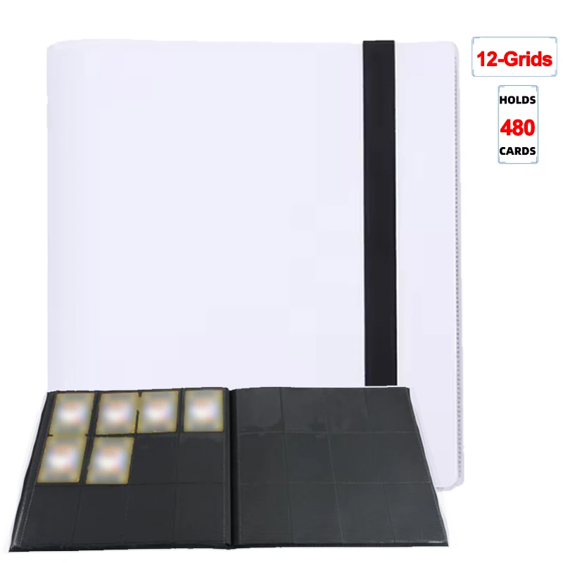 1Pc Card Binder 160/360/480 Trading Card Holder Boek PP Cover Bindmiddel Voor Kaarten Duurzaam Side laden Kaart Boek Met Gaming Kaarten