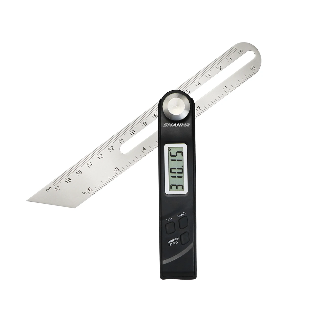 SHANHR 0-360 Grad 2-in-1 Digitaler Winkelmesser T-Winkelmesser Edelstahlklinge mit LCD-Anzeige – Detail 2