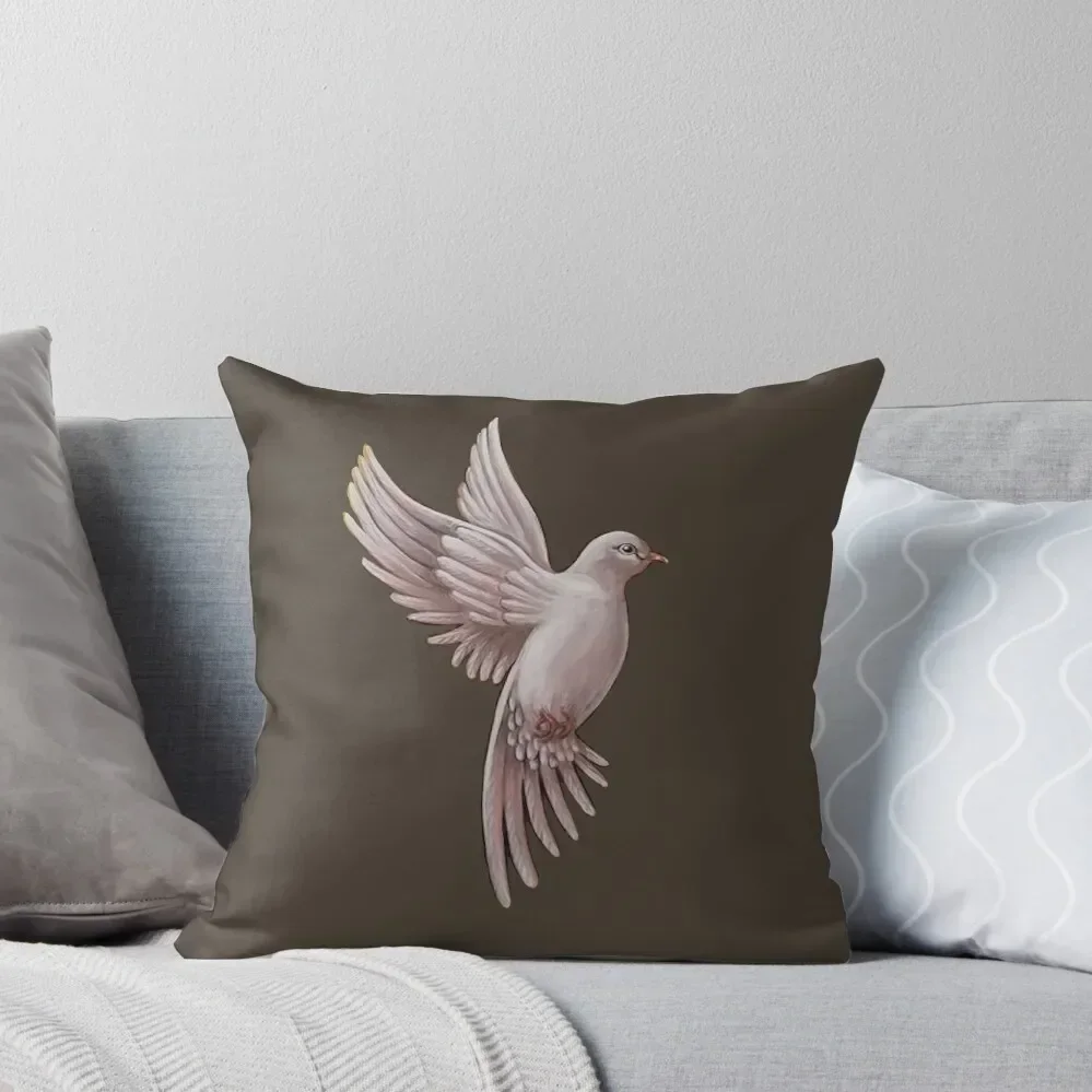 

White Dove of Peace Throw Pillow luxury decor Christmas Pillow Covers Christmas Covers pillow