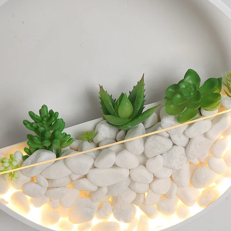 Bionic Modern Lamp LED Plant Wall Decoration Bedside Lamp Nordic Living room Aisle Corridor Wall Modeling Lamp