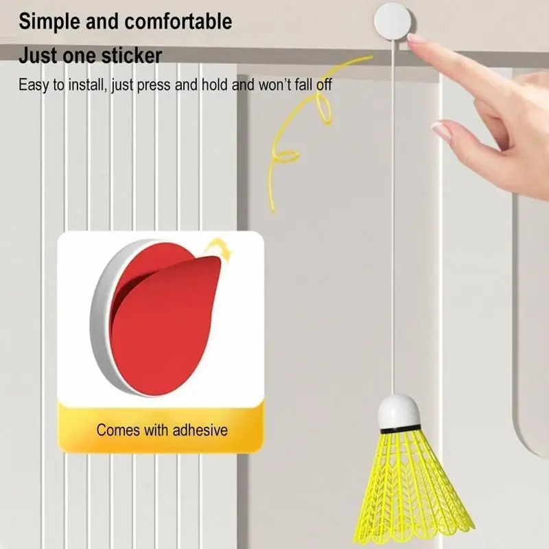 Automatic Rebound Badminton Trainer Badminton Single-Player Rebound Trainer Self Study Badminton Trainer Set Automatic