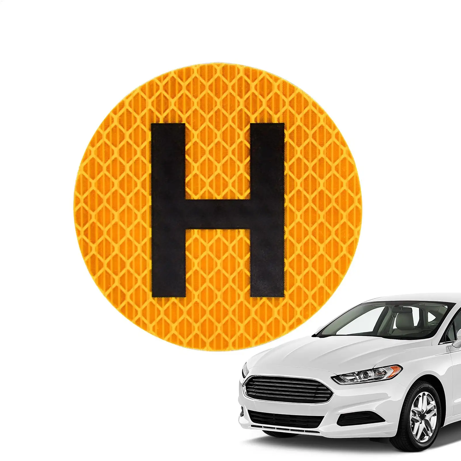 H Sign Historic Vehicle Sticker 60mm Waterproof Reflective Sticker with Strong Adhesive Car and Motorcycle Official Regulations