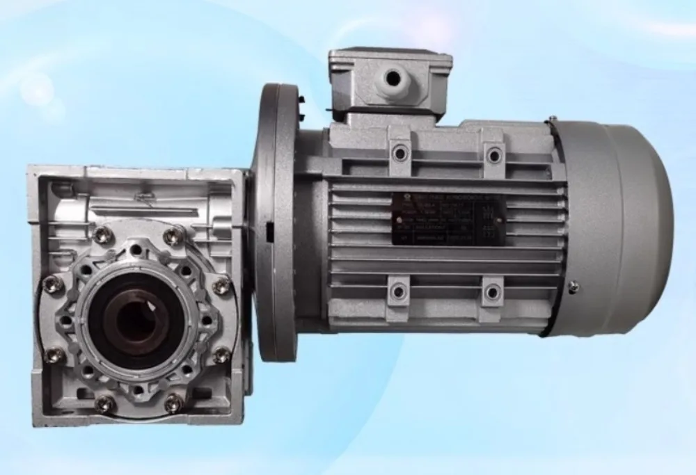 Multi Model  RV Worm Gear Reducer Unit Compatible With 0.37 0.55 0.75 1.5 KW Electric Motor